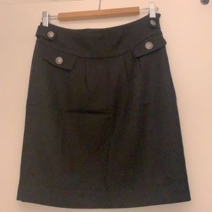 Banana Republic black wool skirt